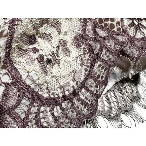 Laura Ashley Pink/Purple Lace Dress Size 6x - Picture 8 of 9